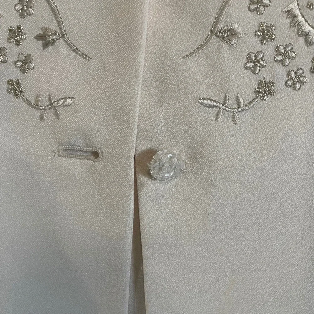Vintage Tower Hill Collection Skirt Suit Set Floral Applique Button‎ Front 16
